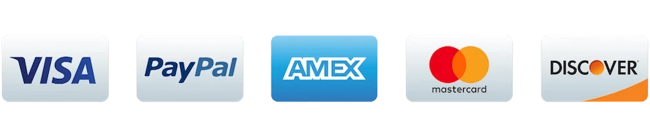 Accepted payment cards